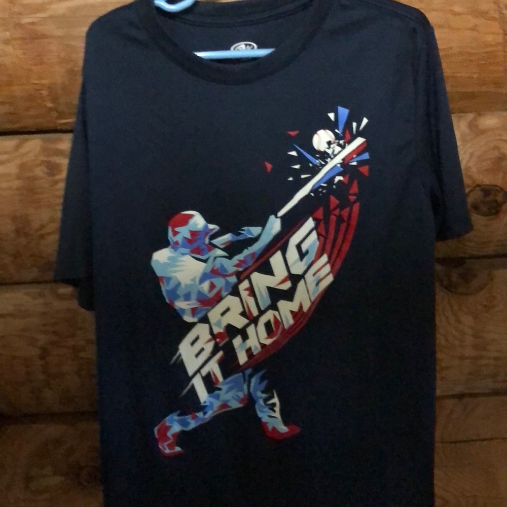 Bring it home baseball athletic shirt size large kids